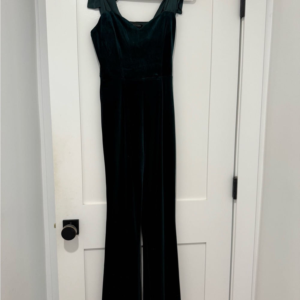 Endless Rose - Green Velvet Jumpsuit